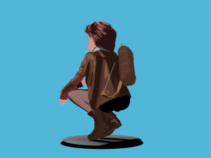 Anime character archer STL 3Dモデル