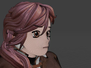Anime character archer STL 3D Model
