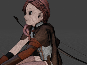 Anime character archer STL 3Dモデル
