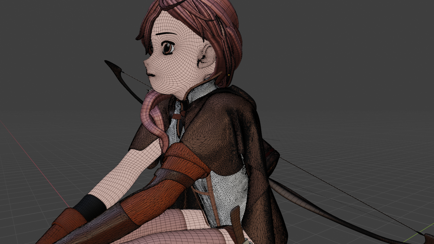 Anime character archer STL 3D Модель in Мультяшные 3DExport