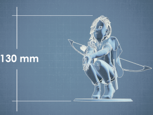 Anime character archer STL 3Dモデル