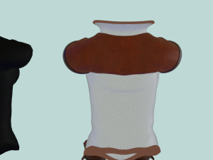 Set medieval fantasy light armor 3D Model