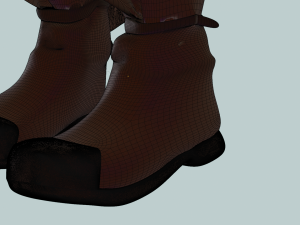 Set medieval fantasy light armor 3D Model