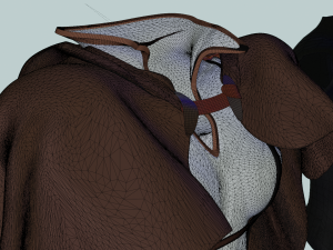 Set medieval fantasy light armor 3D Model