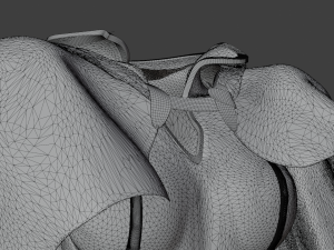 Set medieval fantasy light armor 3D Model