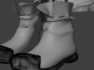 Set medieval fantasy light armor 3D Model