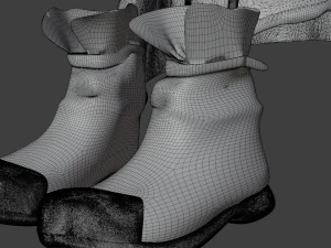 Set medieval fantasy light armor 3D Model