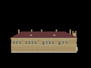 3D European Hotel 19-20 century Low-poly model 3Dモデル
