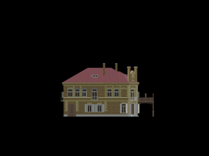3D European Hotel 19-20 century Low-poly model 3Dモデル