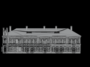 3D European Hotel 19-20 century Low-poly model 3Dモデル