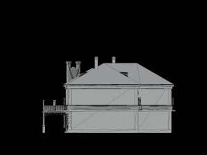 3D European Hotel 19-20 century Low-poly model 3Dモデル