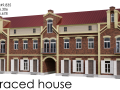 Terraced house 19-20 century Model 3D