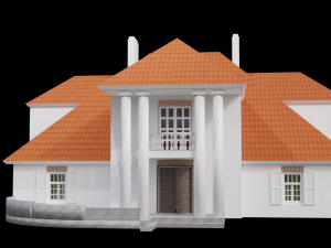 Country background mansion 19-20 century 3D Модель