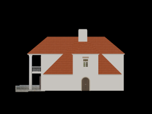 Country background mansion 19-20 century 3D Модель