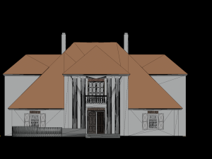 Country background mansion 19-20 century 3D Модель