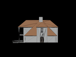 Country background mansion 19-20 century 3D Модель