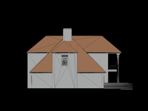 Country background mansion 19-20 century 3D Модель