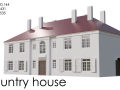 Country background hostelry 19-20 century Model 3D