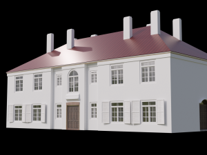 Country background hostelry 19-20 century Model 3D
