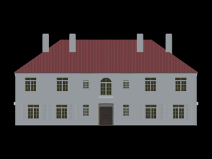 Country background hostelry 19-20 century Model 3D