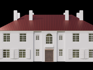 Country background hostelry 19-20 century Model 3D
