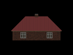 Country background house 19-20 century Model 3D