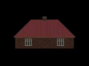 Country background house 19-20 century 3D Model