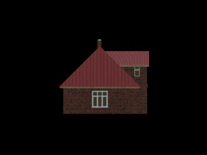 Country background house 19-20 century 3D Model