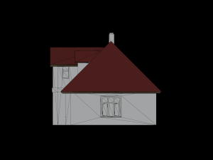 Country background house 19-20 century Model 3D