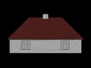 Country background house 19-20 century 3D Model