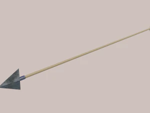 Set of bow quiver and arrows 3D Model