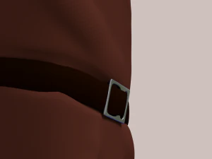 Set of bow quiver and arrows 3D Model