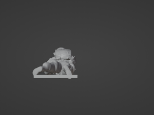 Figure of a sniper in a lying down with SVD stl 3D 모델