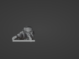 Figure of a sniper in a lying down with SVD stl 3D 모델