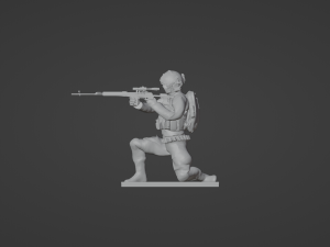 Figure of a sniper with SVD stl Modèle 3D