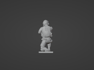Figure of a sniper with SVD stl Modèle 3D