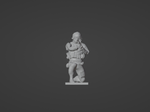 Figure of a sniper with SVD stl Modèle 3D