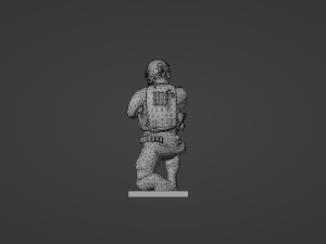 Figure of a sniper with SVD stl Modèle 3D
