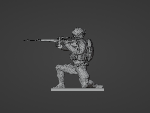 Figure of a sniper with SVD stl Modèle 3D