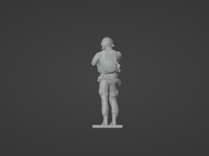 Figure of a standing sniper with SVD stl Modelo 3D