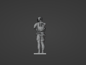 Figure of a standing sniper with SVD stl Modelo 3D