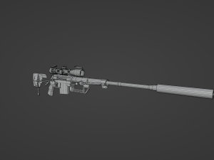 NATO Set of a modern soldier with a pack of weapons RIG 3D Model