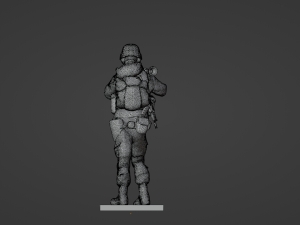 Figure of a soldier with RPG stl 3D Модель