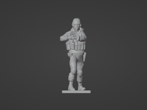 Figure of a soldier with AK-gp-25 stl 3Dモデル
