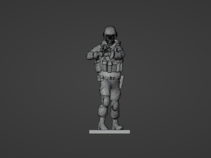 Figure of a soldier with AK-gp-25 stl 3Dモデル