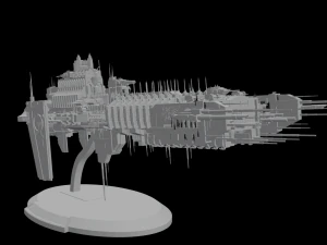 Warhammer 40000 Battlebarge 3D Model