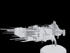 Warhammer 40000 Battlebarge 3D Модель