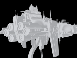 Warhammer 40000 Battlebarge 3D Модель
