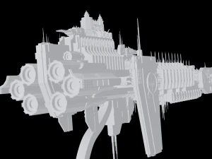 Warhammer 40000 Battlebarge 3D Model