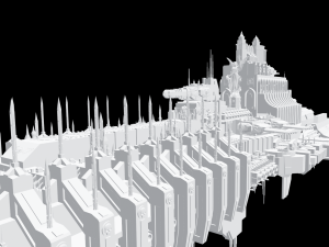 Warhammer 40000 Battlebarge 3D Модель